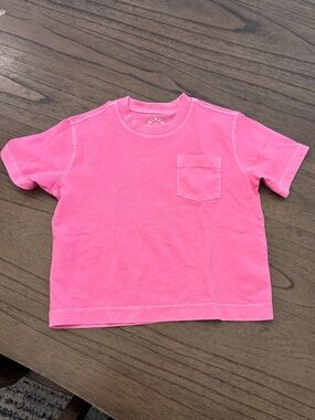 NWOT Primary Oversized Pocket Tee, Sun washed pink 3T